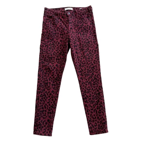 Social Standard by Sanctuary Jeans Cheetah Print Stretch Skinny Ankle Pants 4 - Picture 1 of 12